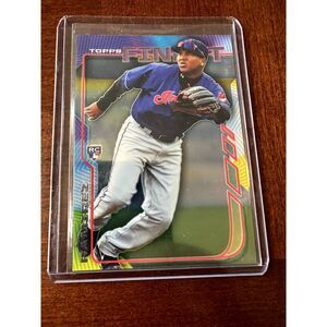 2014 Topps Finest JOSE RAMIREZ RC ROOKIE CARD #81 Cleveland Guardians